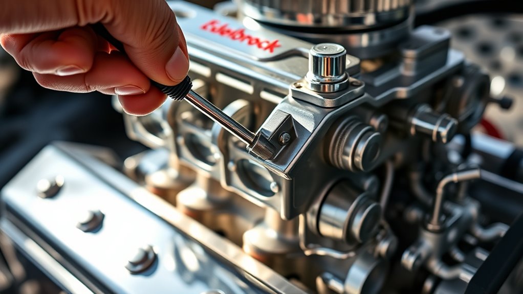 adjusting edelbrock carburetor steps