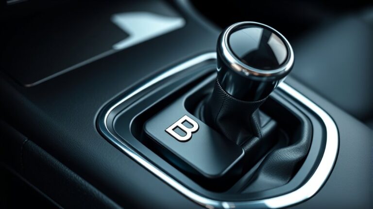 b indicates engine braking