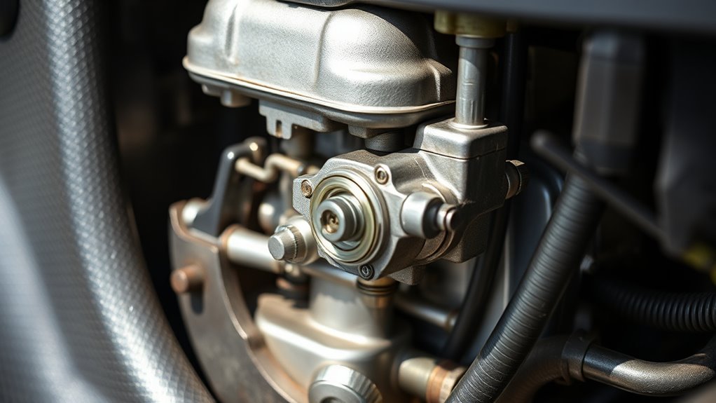 carburetor ensures efficient combustion