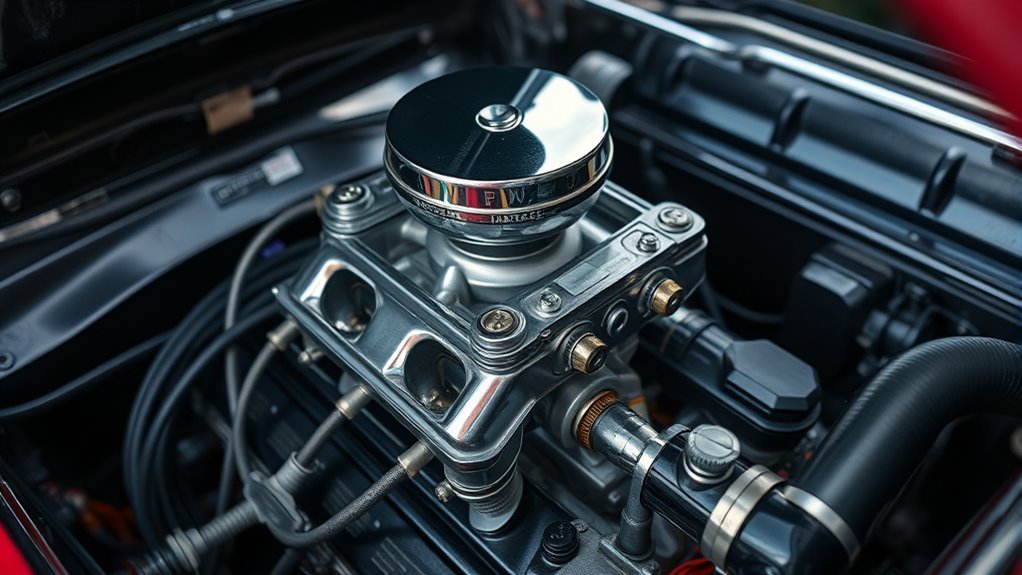 carburetor location in vehicle
