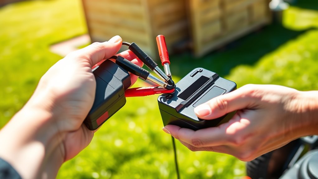 charge lawn mower battery
