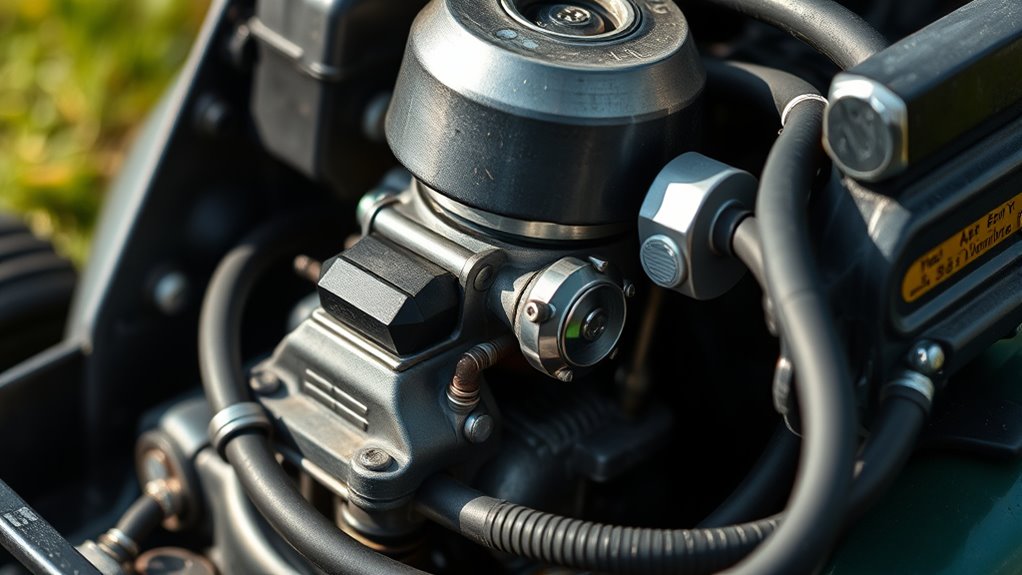 lawn mower carburetor location