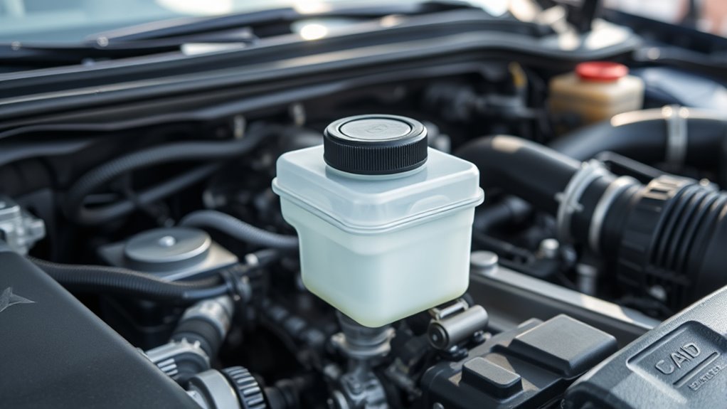 locate power steering reservoir