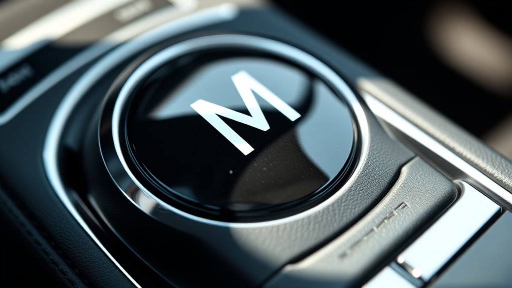m indicates manual mode