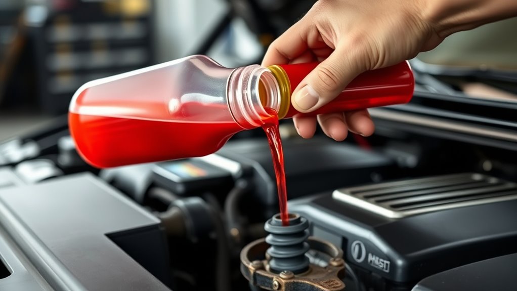 power steering fluid guide