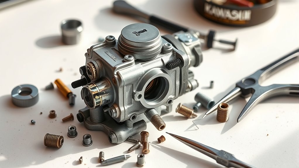 reassemble kawasaki fe290 carburetor