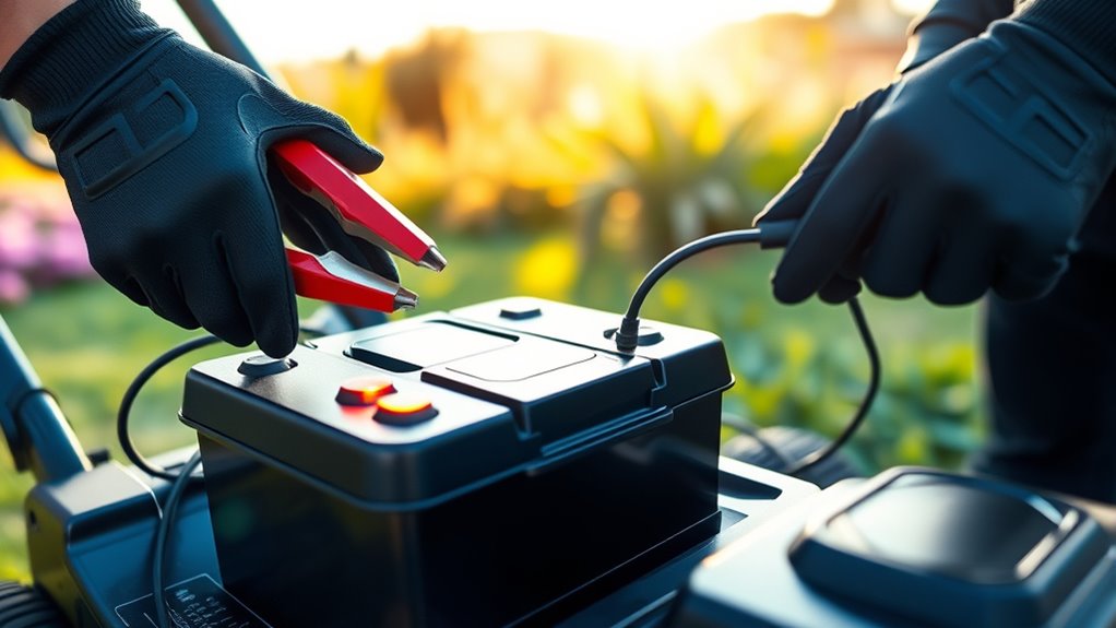 reliable mower battery maintenance