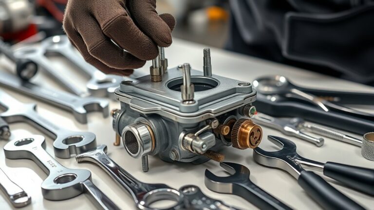 remove carburetor in seven steps