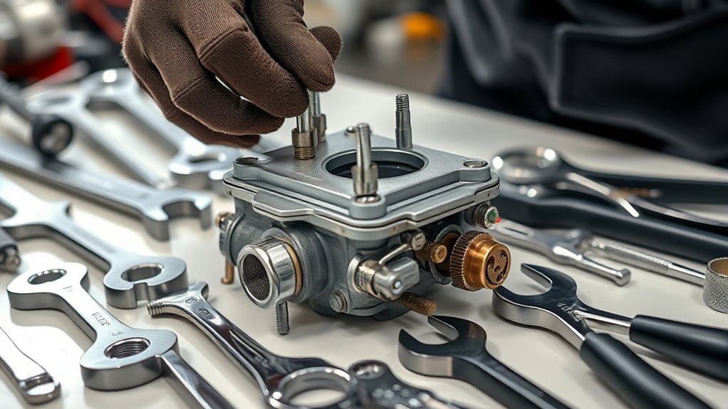 remove carburetor in seven steps