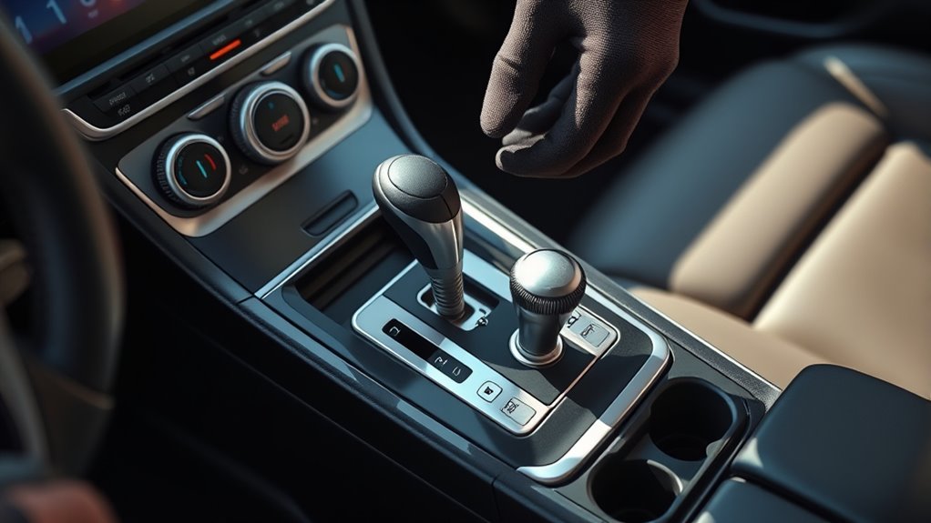 repairing stuck gear shift