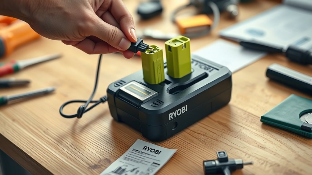 reset ryobi charger issues